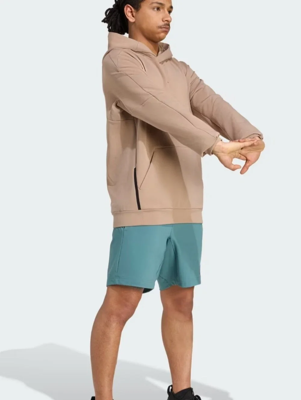 adidas D4T Stretch Hoodie ~ Chalky Brown JX0675 | Men's: L *NWT